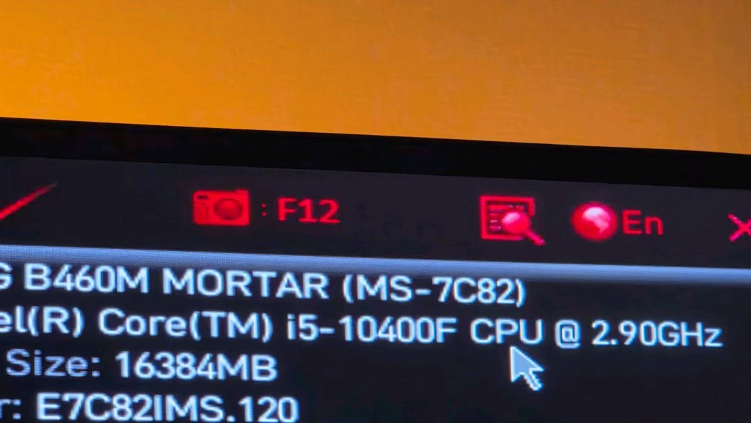 i5 10400F +Msi B460 박격포 이미지