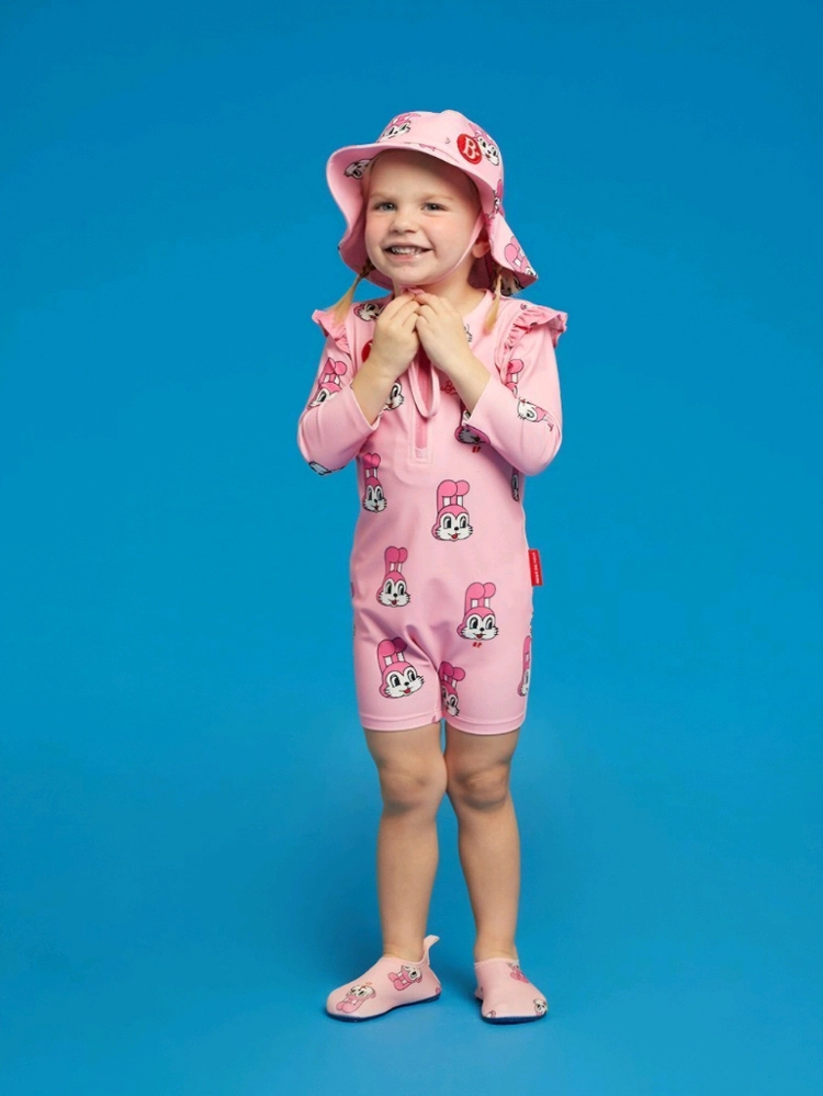 무료배송) 베베드피노 수영복 래쉬가드 모자 아쿠아슈즈 풀세트 90 이미지
