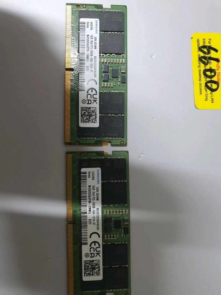 ddr5 sodimm Samsung 16x2 팝니다 - 안심되는 중고거래
