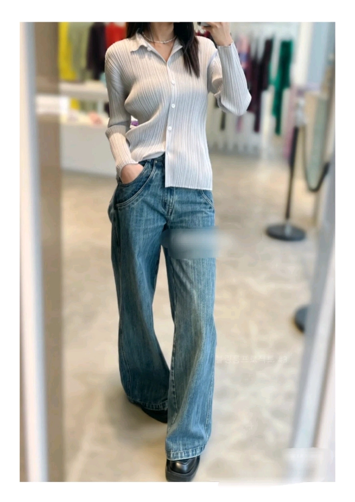 이세이미야케 플리츠플리즈 셔츠 라이트그레이 3사이즈 이미지