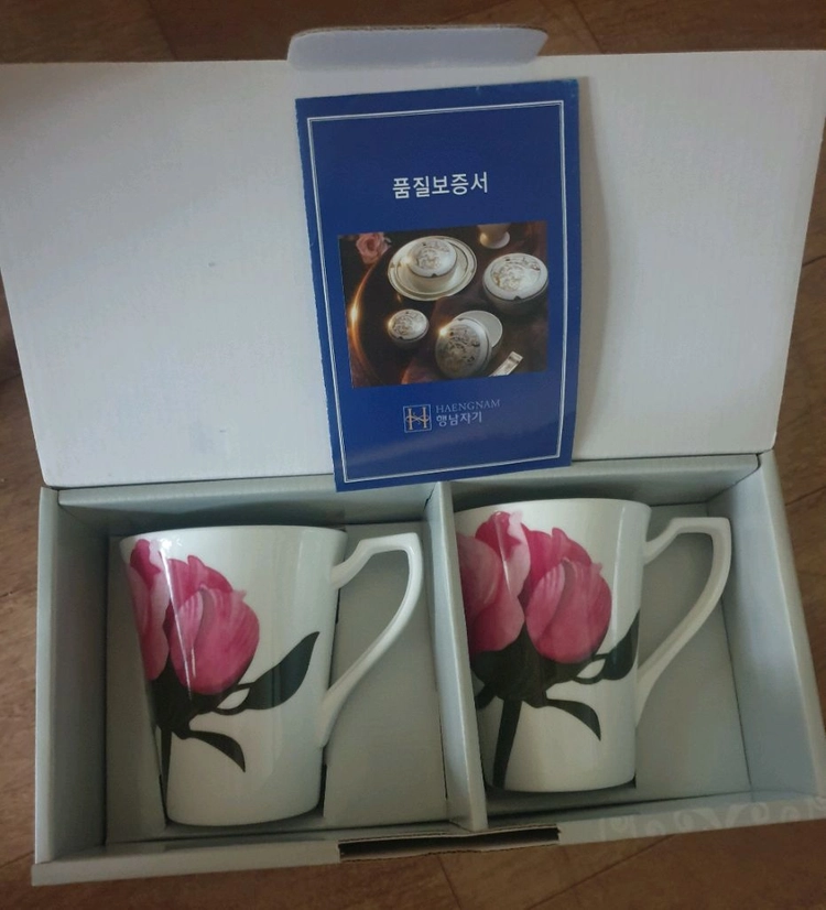 본차이나 2pcs 원앙머그 set 이미지