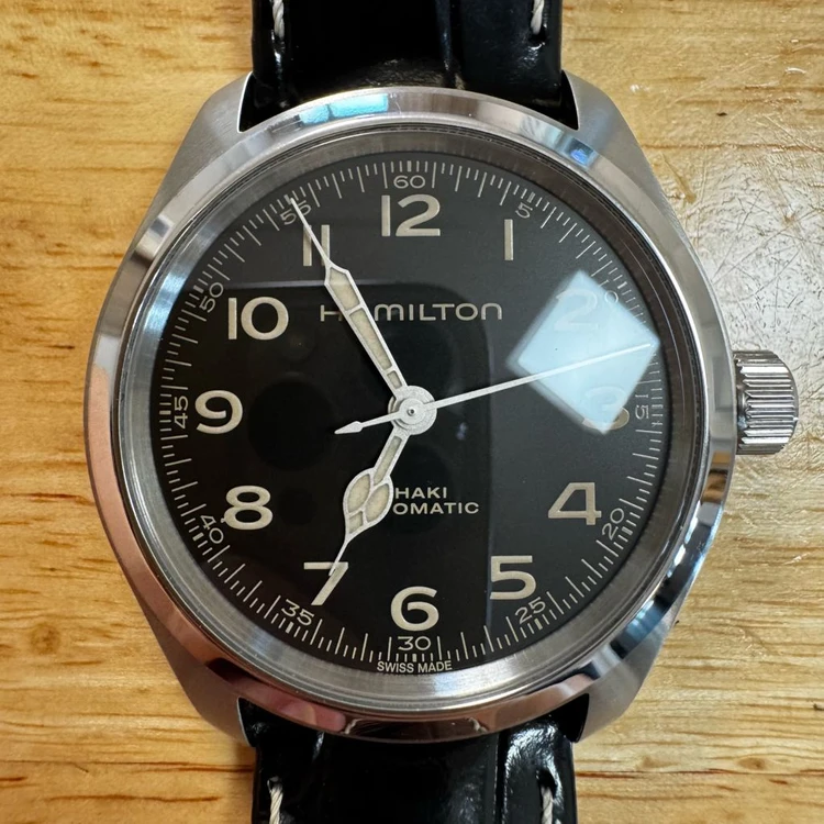 해밀턴 [카키필드 머피] 38mm 오토매틱 드레스워치 필드워치 (S급) 이미지