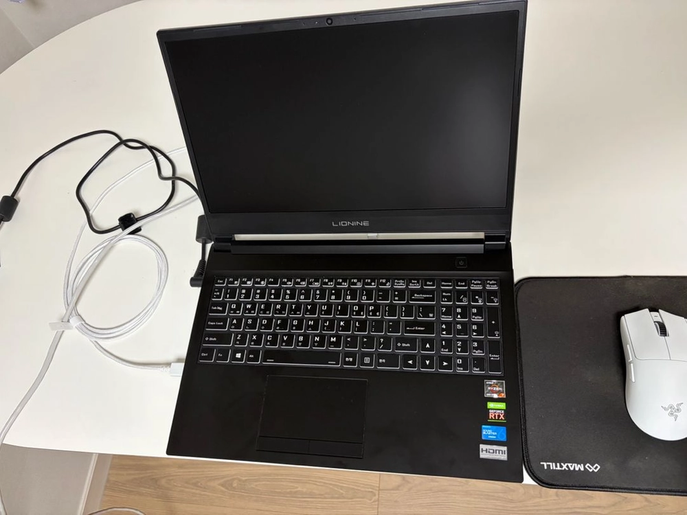 [상태 최상] 주연테크 게이밍 노트북 (라이젠7 5800H / RTX 3070 / RAM 16G) 이미지