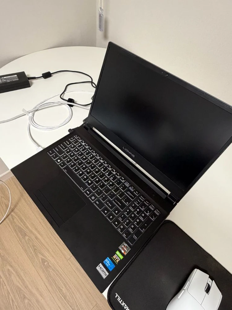 [상태 최상] 주연테크 게이밍 노트북 (라이젠7 5800H / RTX 3070 / RAM 16G) 이미지