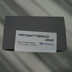 AMD 라이젠7 6세대 9800X3D 그래니트 릿지 국내 정품 미개봉 새제품 팝니다. 이미지