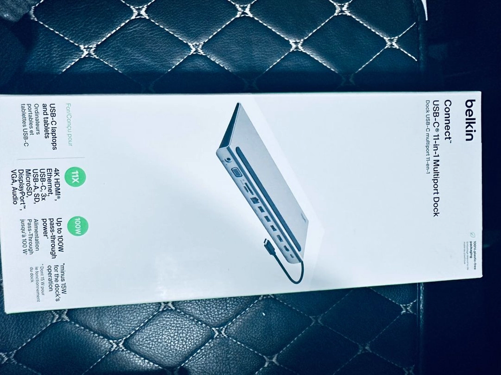 벨킨 connect USB C타입 11 in 1 멀티 포트 허브 독 이미지