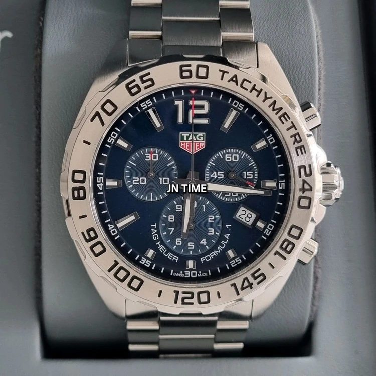태그호이어 포뮬러1 크로노 쿼츠 청판 43mm CAZ101K(2021.04) 이미지