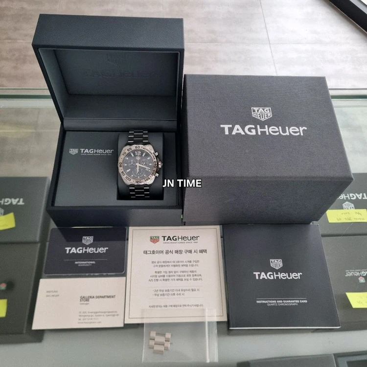 태그호이어 포뮬러1 크로노 쿼츠 청판 43mm CAZ101K(2021.04) 이미지