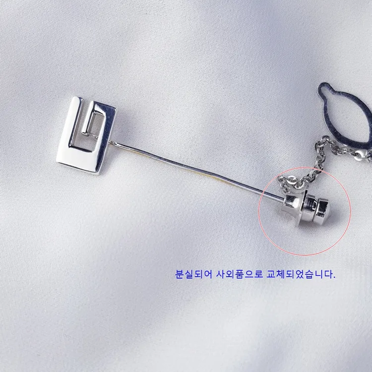 구찌 G 실버 브로치 중고명품 이미지