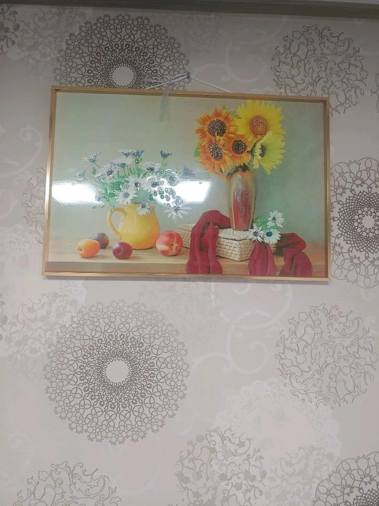 빈티지 꽃 해바라기 그림 프레임액자 이미지