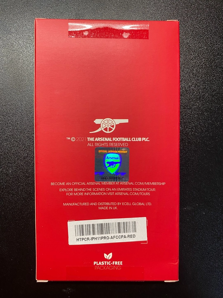 아이폰11프로 핸드폰 휴대폰케이스 아스날 정품 공식 라이센스제품 MADE IN UK 이미지