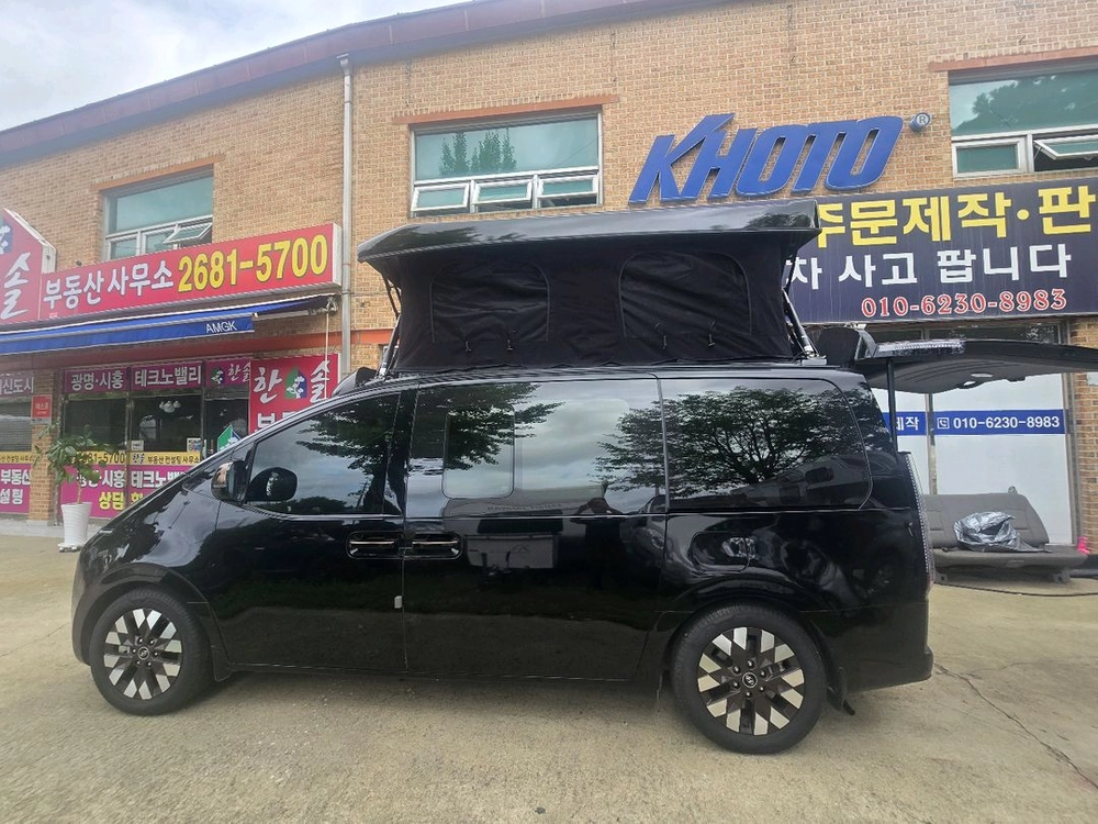 스타리아 4륜 팝업루프 캠핑카 이미지