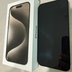 아이폰 15pro 내추럴티타늄 256GB 풀박스 ss급 이미지