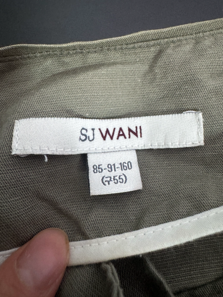 여성 손정완 SJWANI 린넨 혼방 야상 자켓 66 카키 이미지