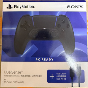 ps5 듀얼센스 블랙 PC ready 미개봉 이미지