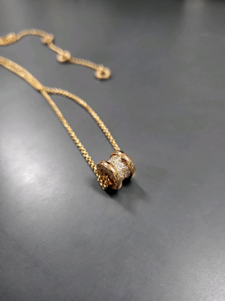 18k 고급도금(로즈골드)시물럿다이아 목걸이(새상품) 이미지