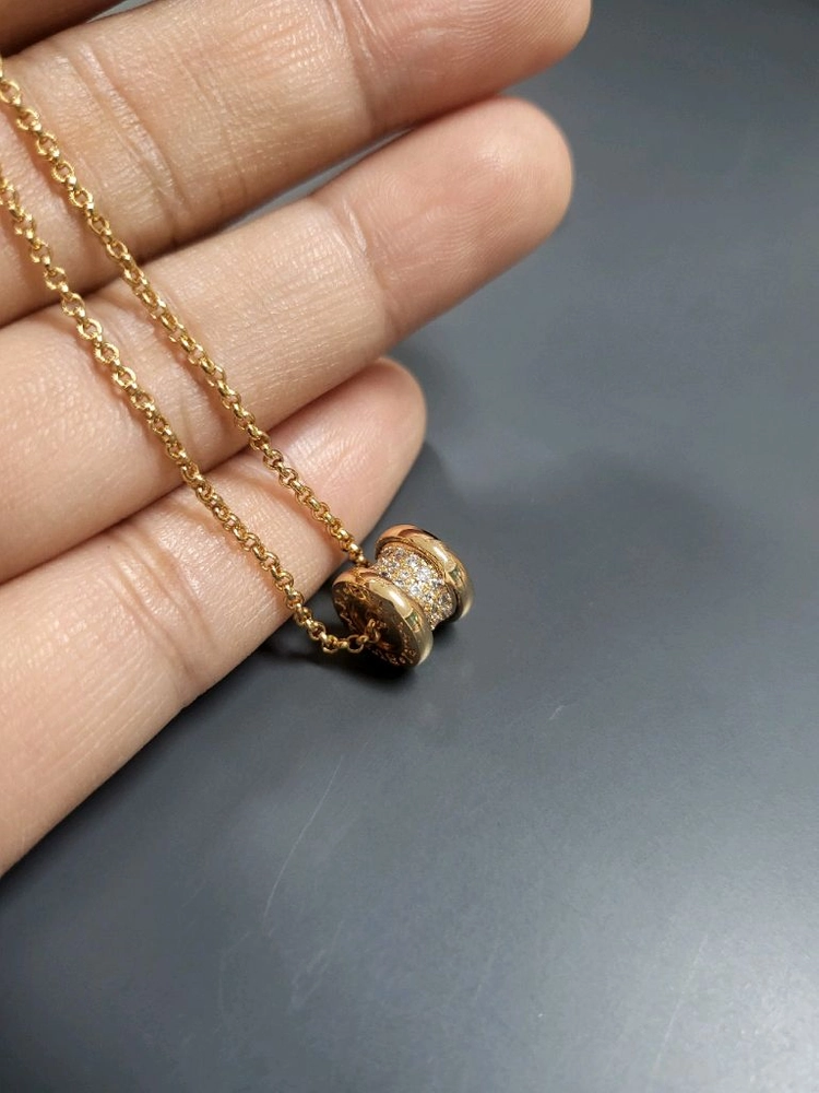 18k 고급도금(로즈골드)시물럿다이아 목걸이(새상품) 이미지