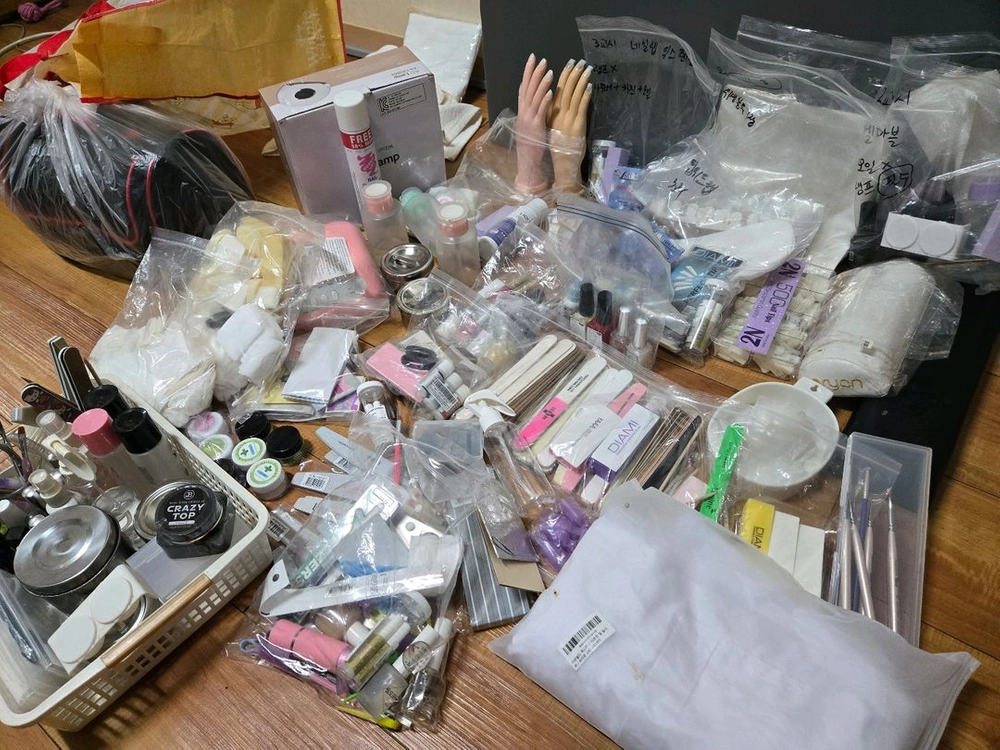 네일아트 풀세트 젤네일 램프 포함 이미지