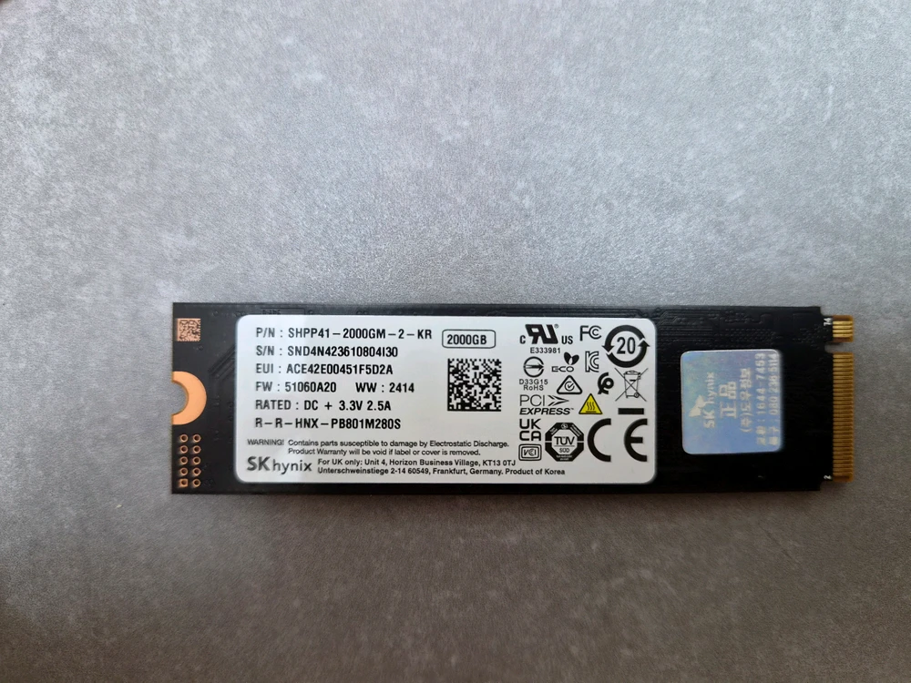 SK하이닉스 P41 NVMe SSD 2TB 이미지