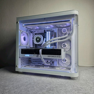 9800X3D B850 5070Ti 32GB 1TB 850W 고사양 화이트 게이밍 컴퓨터 본체 이미지
