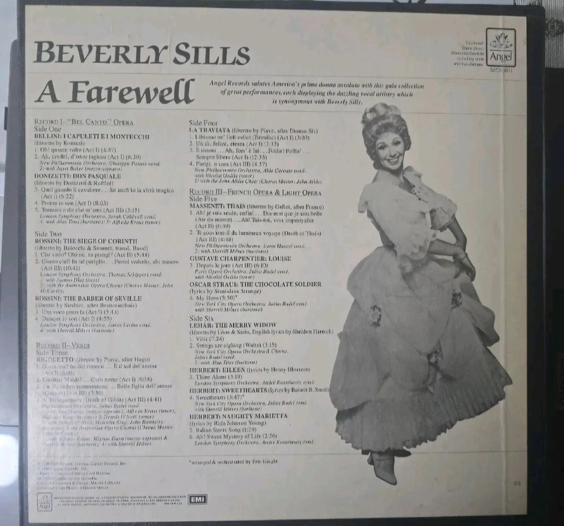 비벌리 실즈(Beverly Sills)_A Farewell_3LP box 이미지