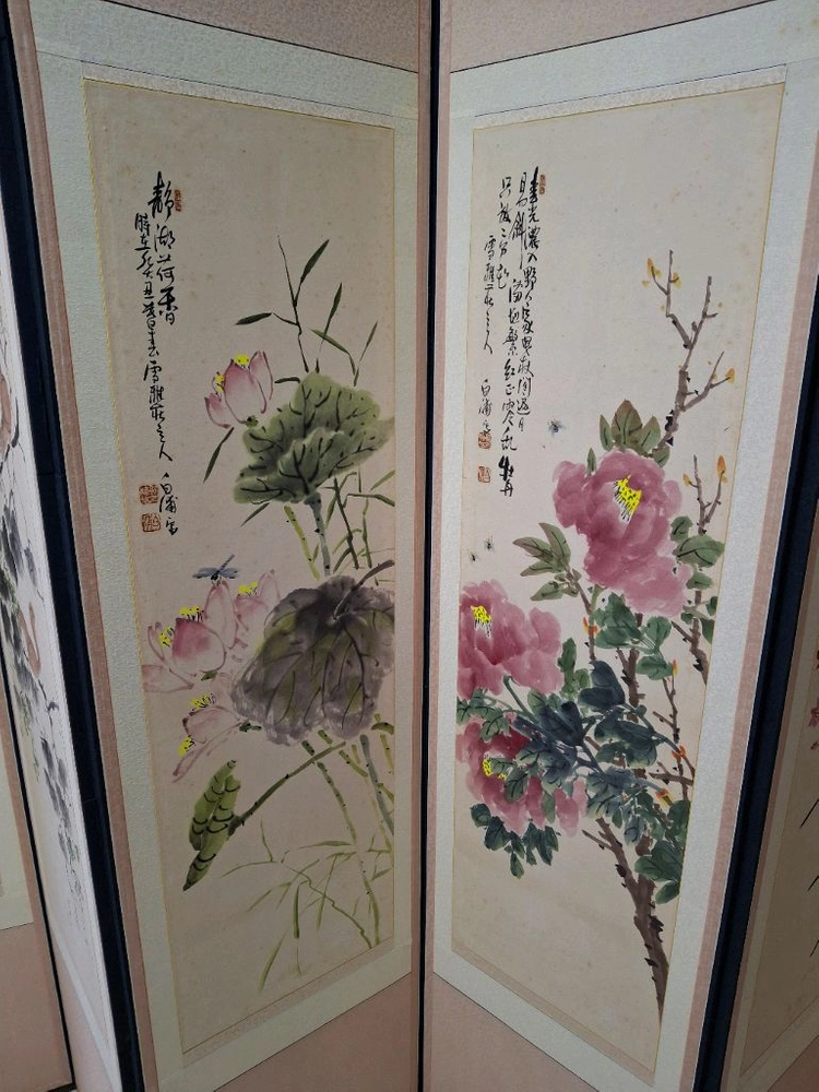 (고)백포 곽남배 화백 8폭 병풍 이미지