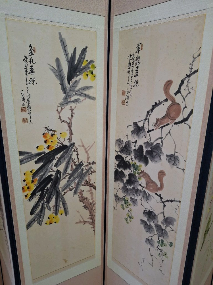 (고)백포 곽남배 화백 8폭 병풍 이미지