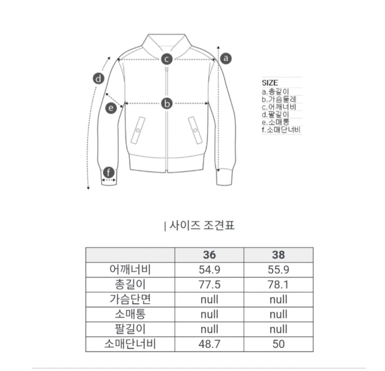 (새상품) 럭키슈에뜨 니트카라 반소매 집업점퍼 이미지