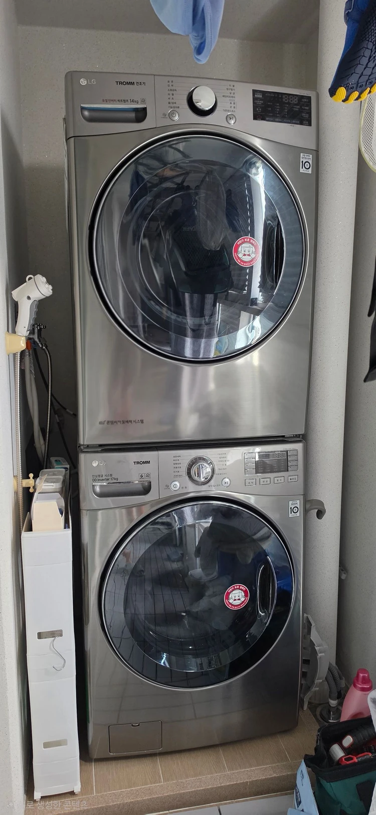 LG 드럼세탁기 (F17VDW1) 17KG+ 건조기 (RH14VH) 14KG 팔아요 이미지