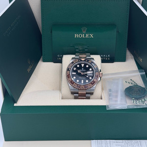 롤렉스 GMT MASTER2 루트비어 콤비 2020년12월식 풀 구성품 급매 및 교환 판매 합니다. 이미지