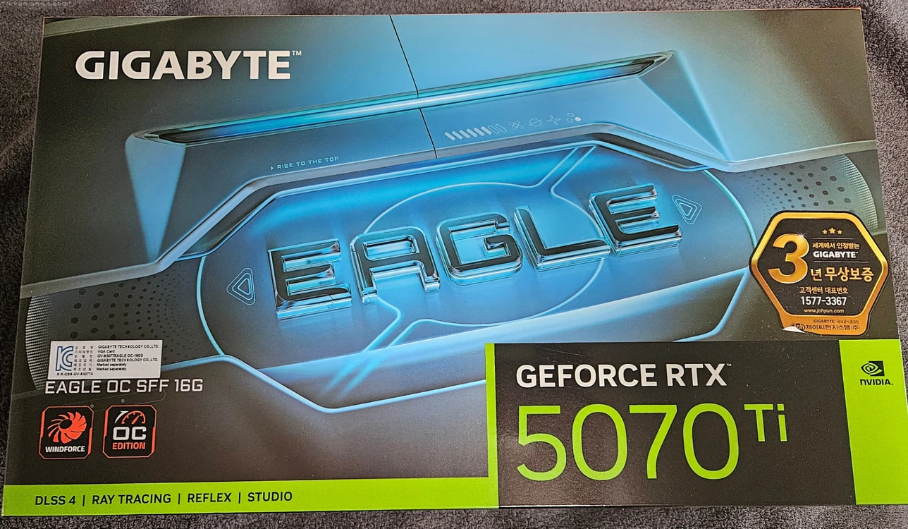 기가바이트 RTX 5070 TI EAGLE SFF 16G 새제품 이미지