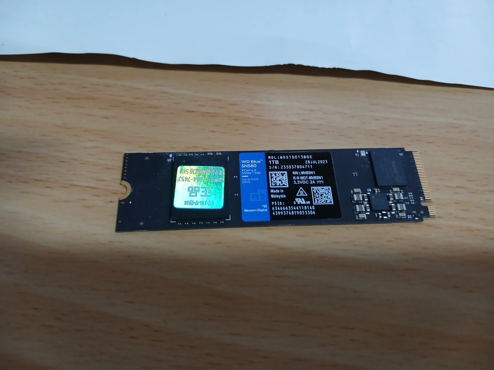웬디 NVMe SSD 1TB sn580 무상기간 남은것 팝니다... - 안심되는 중고거래