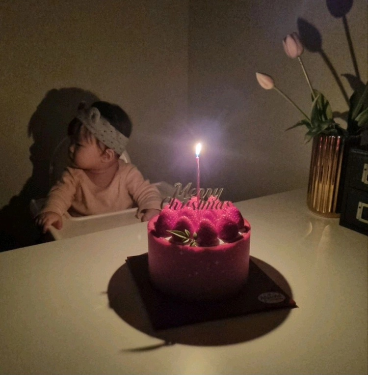 아기 헤어밴드 / 곰돌이 헤어밴드 / 연핑크컬러 이미지