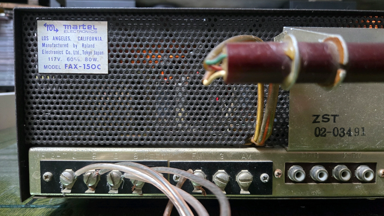 1966. 미국 마르텔 FAX-150C 풀진공관 리시버 앰프 이미지
