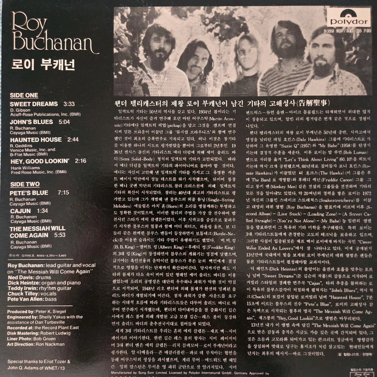 ROY BUCHANAN LP 이미지