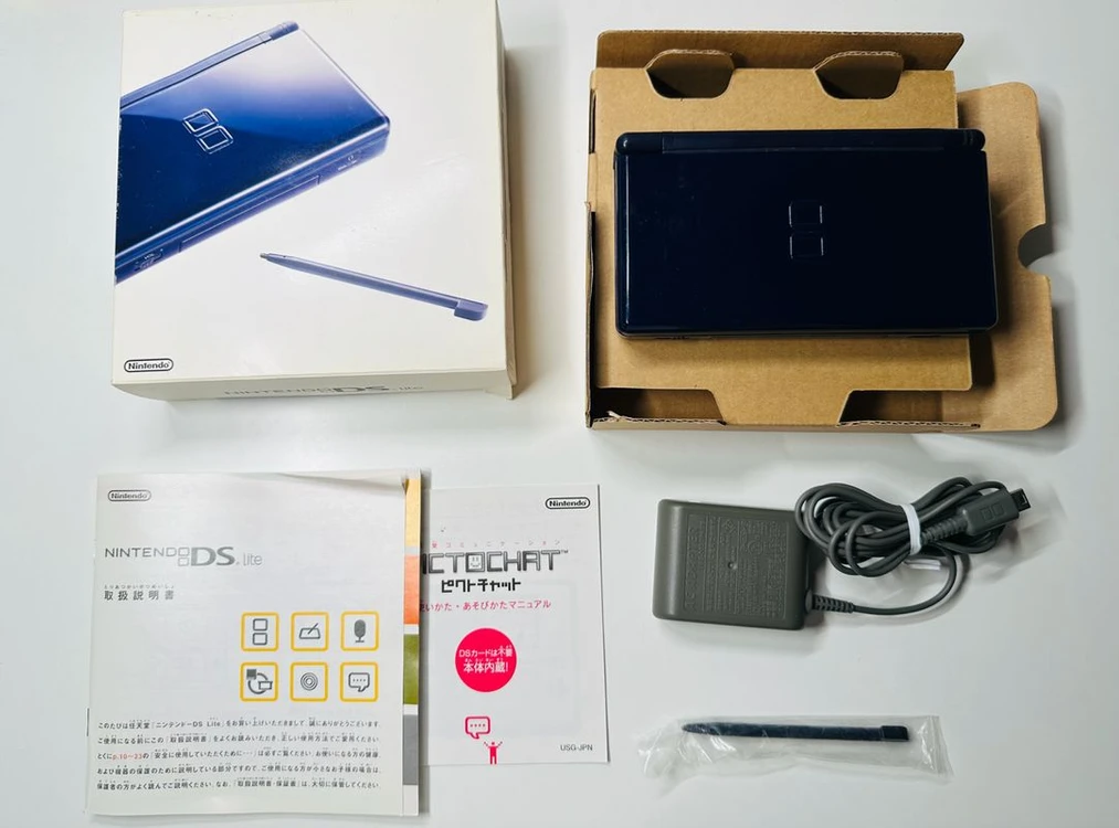 닌텐도 DS Lite DSL 에나멜 네이비 일판 풀박스셋 판매 (게임보이, GBA) 이미지
