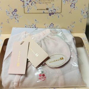 밍크뮤 아기 배냇저고리+손싸개 세트 이미지