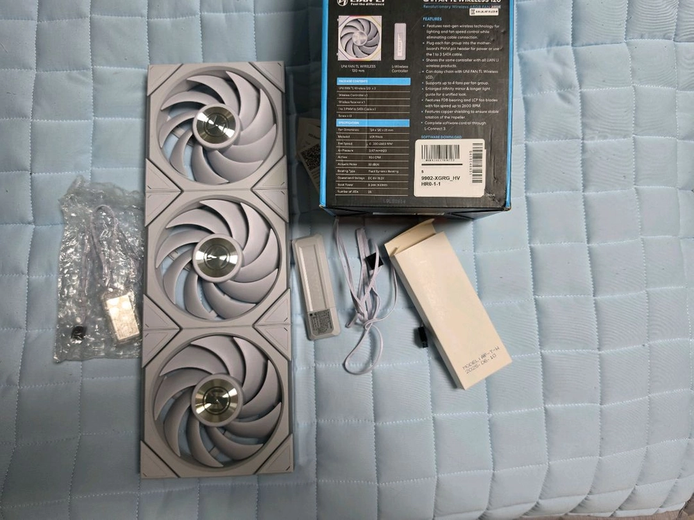 리안리 UNI FAN TL Wireless 120 (3팩, 화이트)팝니다 이미지