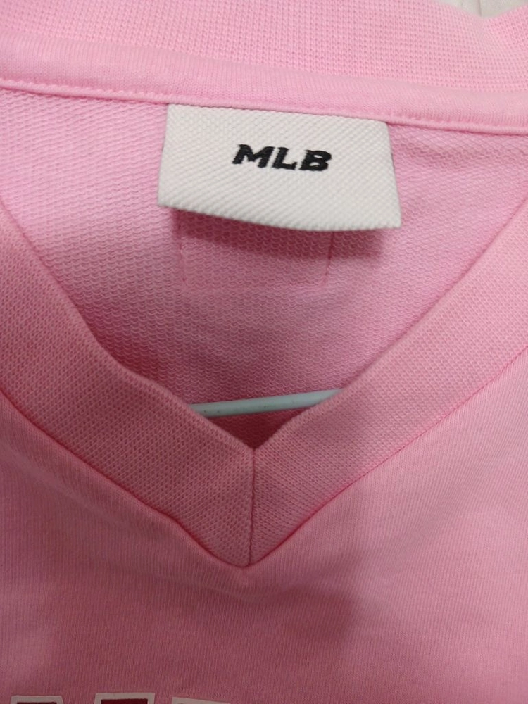 MLB 키즈 뉴욕 양키스 핑크 민소매 티셔츠 사이즈 120 이미지