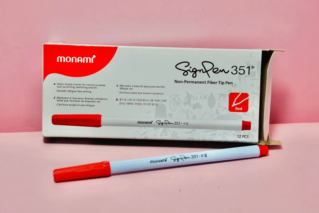 모나미 351 수성싸인펜 12개입 1박스 이미지