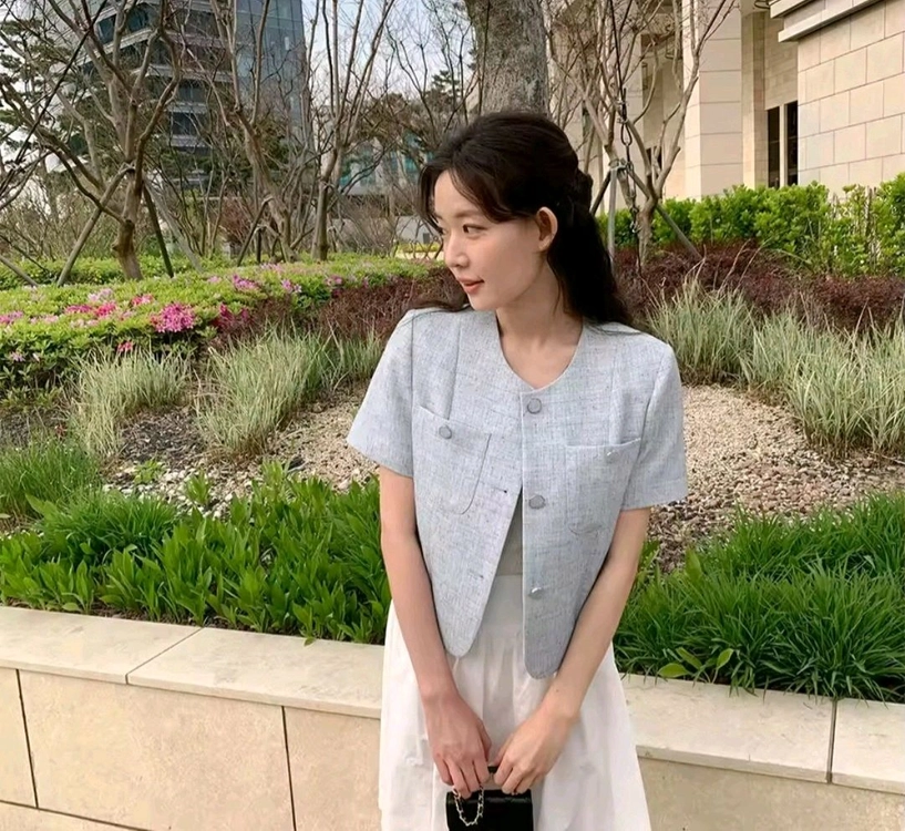 여성 반팔자켓 새상품 이미지