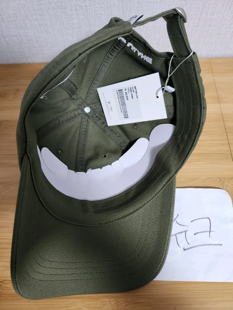 (새상품) 에이카화이트 BETTER CAP 올리브 이미지