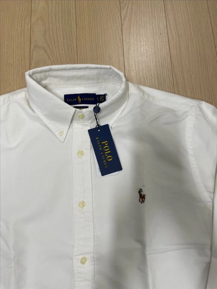 [새제품] 폴로 랄프로렌 Ralph Lauren 포니로고 셔츠 화이트 L 이미지