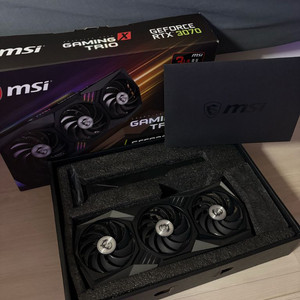 MSI RTX 3070 GAMING X TRIO 8G 그래픽카드 이미지