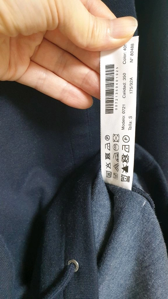 마시모두띠 하프집업 스웨트셔츠 S 네이비 이미지