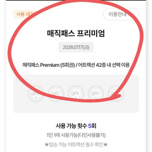 후기 많아요_7월 17일(금요일)_롯데월드 매직패스 프리미엄 5회권 이미지