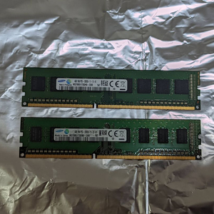 삼성 DDR3 4GB 12800U 메모리 2개 이미지
