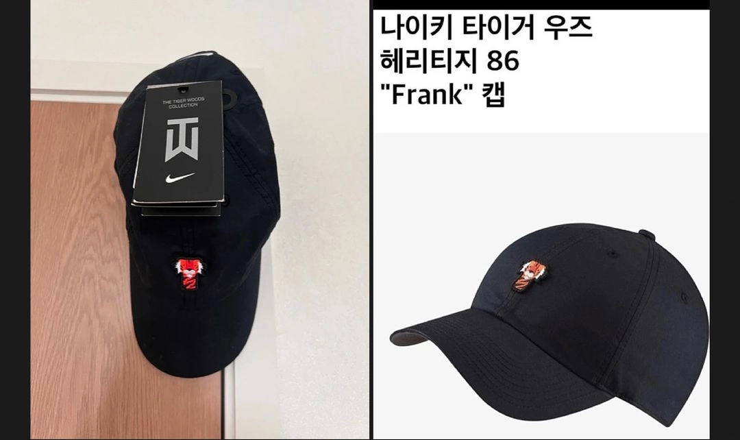 나이키 헤리티지86 프랭크 모자 /타이거 우즈 골프 캡 /블랙 이미지