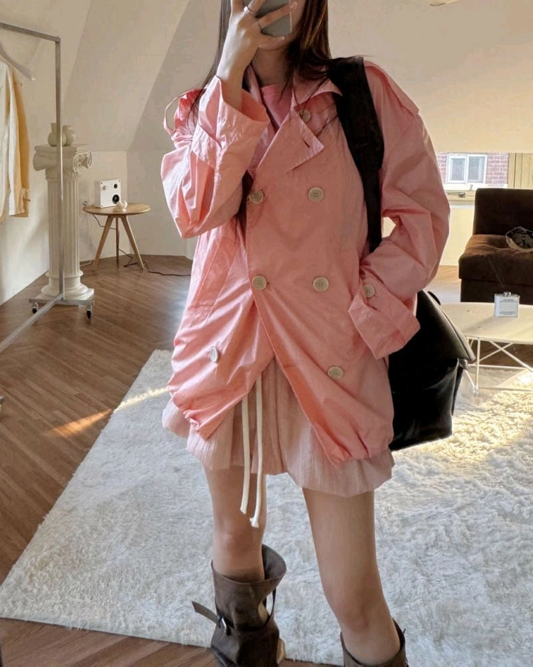 트렌치 바람막이 자켓 이미지