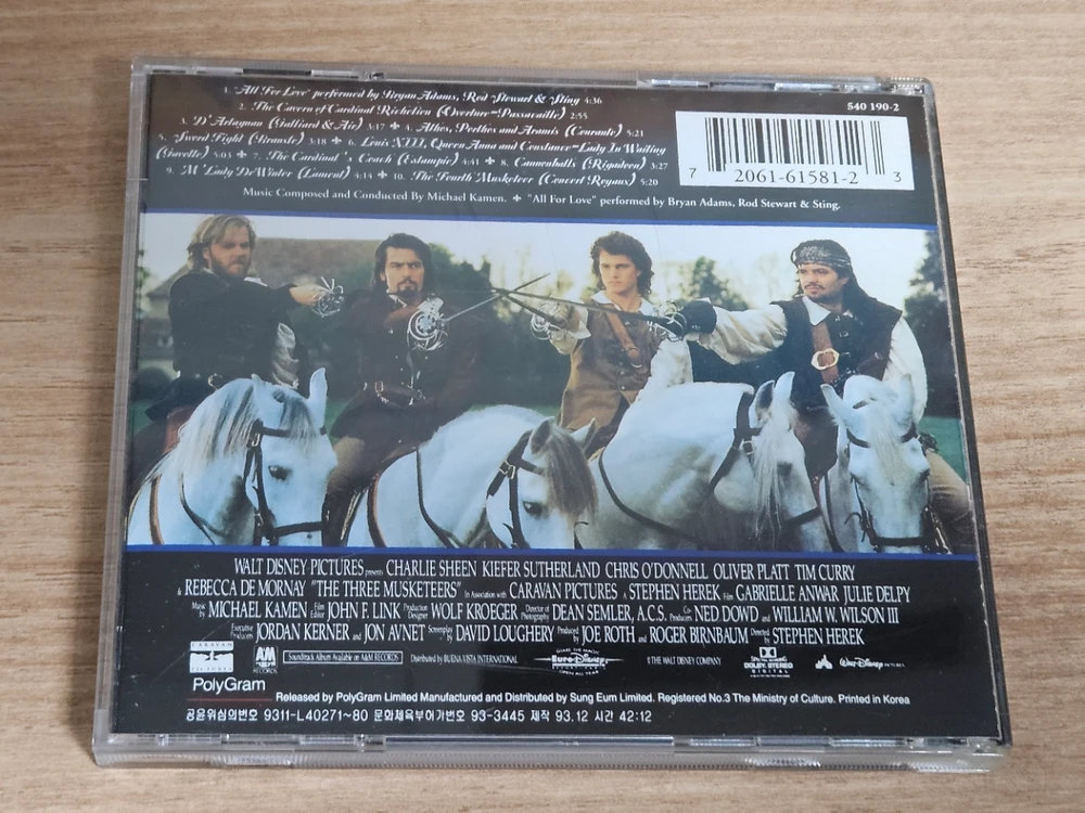 The Three Musketeers - OST (홍보용 CD) 이미지